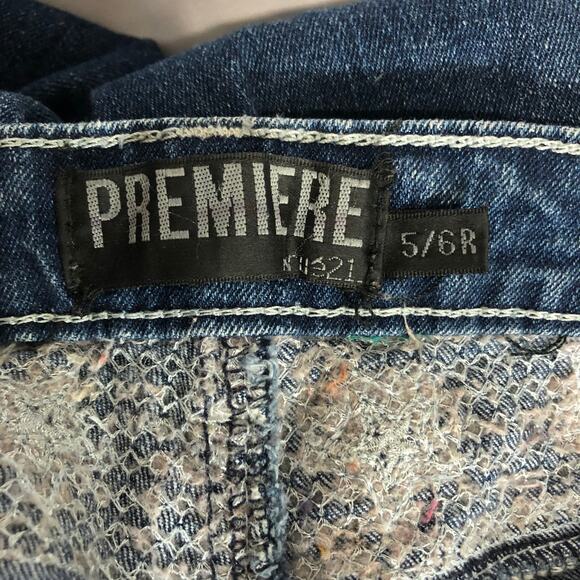 Premiere Embellished Star Jeans 5/6R Denim Bling Boot Cut Low Rise - Picture 13 of 14